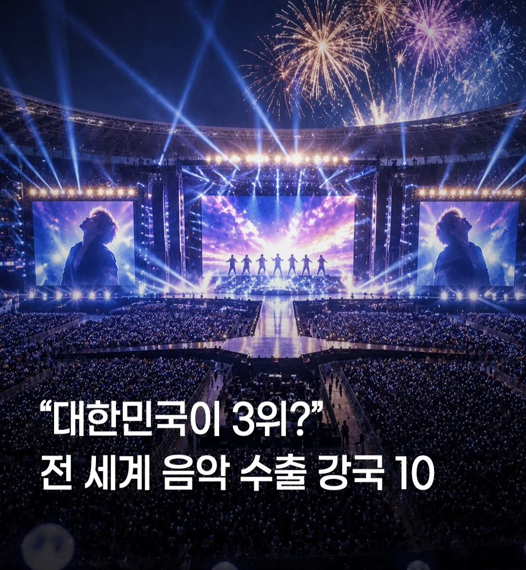 한국이 3위? 전세계 음악 수출 강국 TOP10