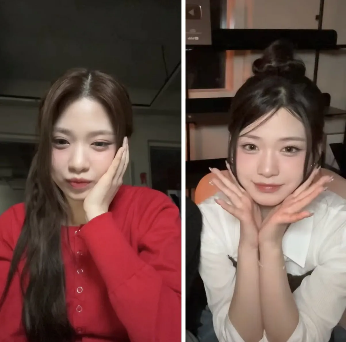 리센느 제나 젖살 빠지기 전후