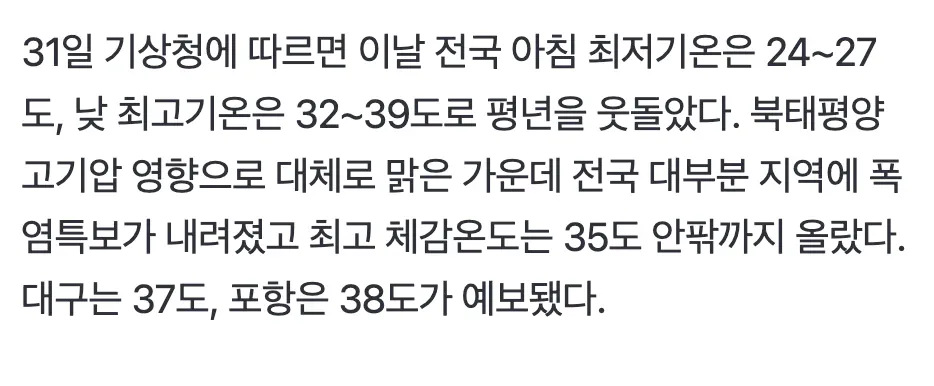 외국인들이 체감하는 한국여름