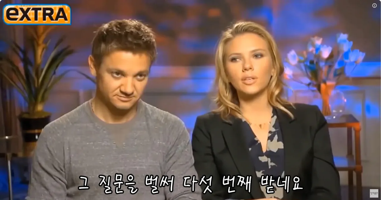스칼렛 요한슨이 어벤져스시절 받았던 질문들 수준