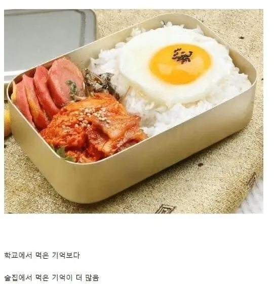 추억의 도시락 특징 ㅋㅋㅋ