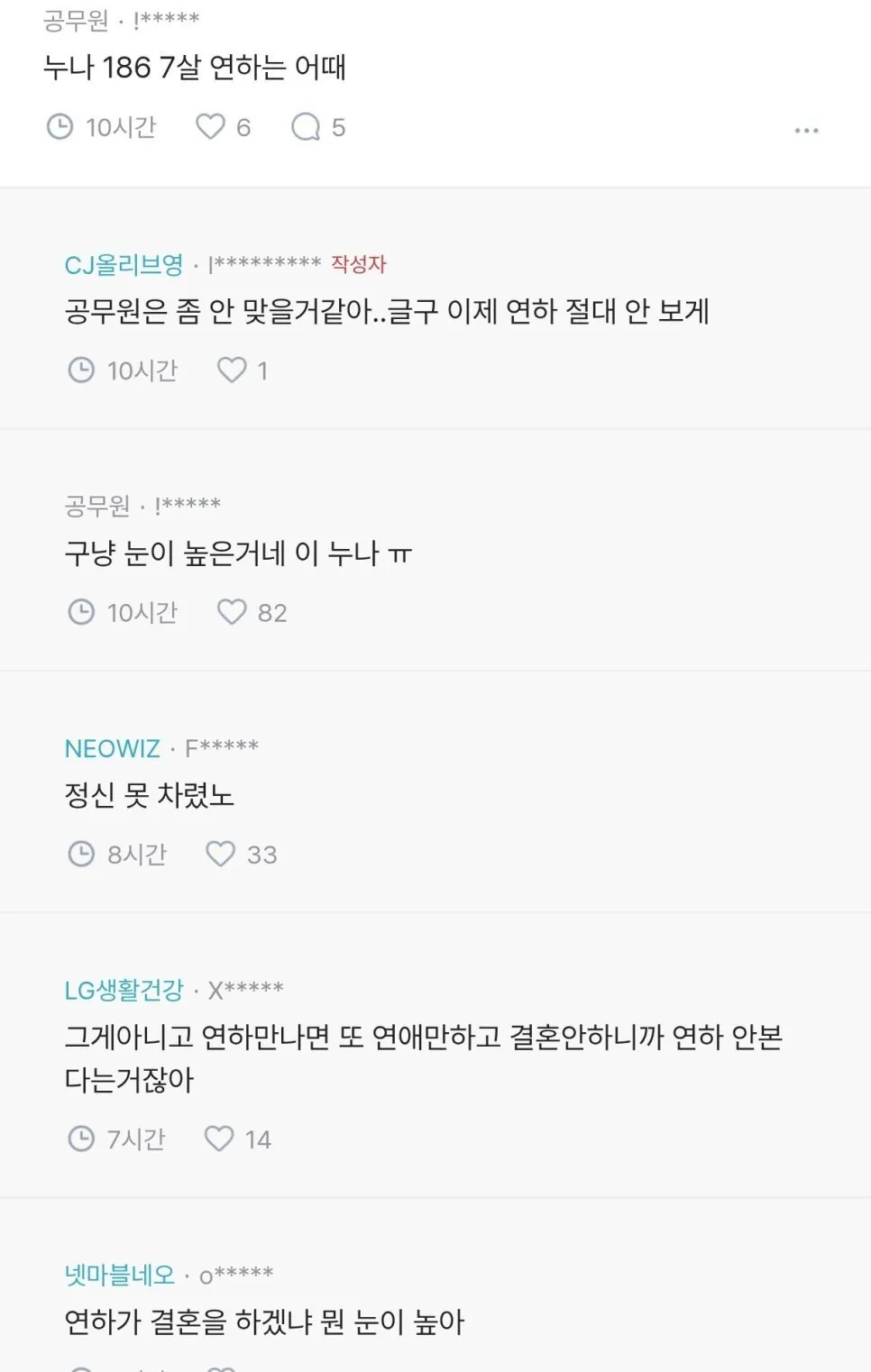 35살에 글쓴이의 충격적인 눈높이
