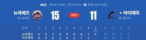 9시 직전에 8대 떡을 봤었는데
