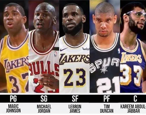 NBA 공식 올타임 베스트 5 ㄷㄷ