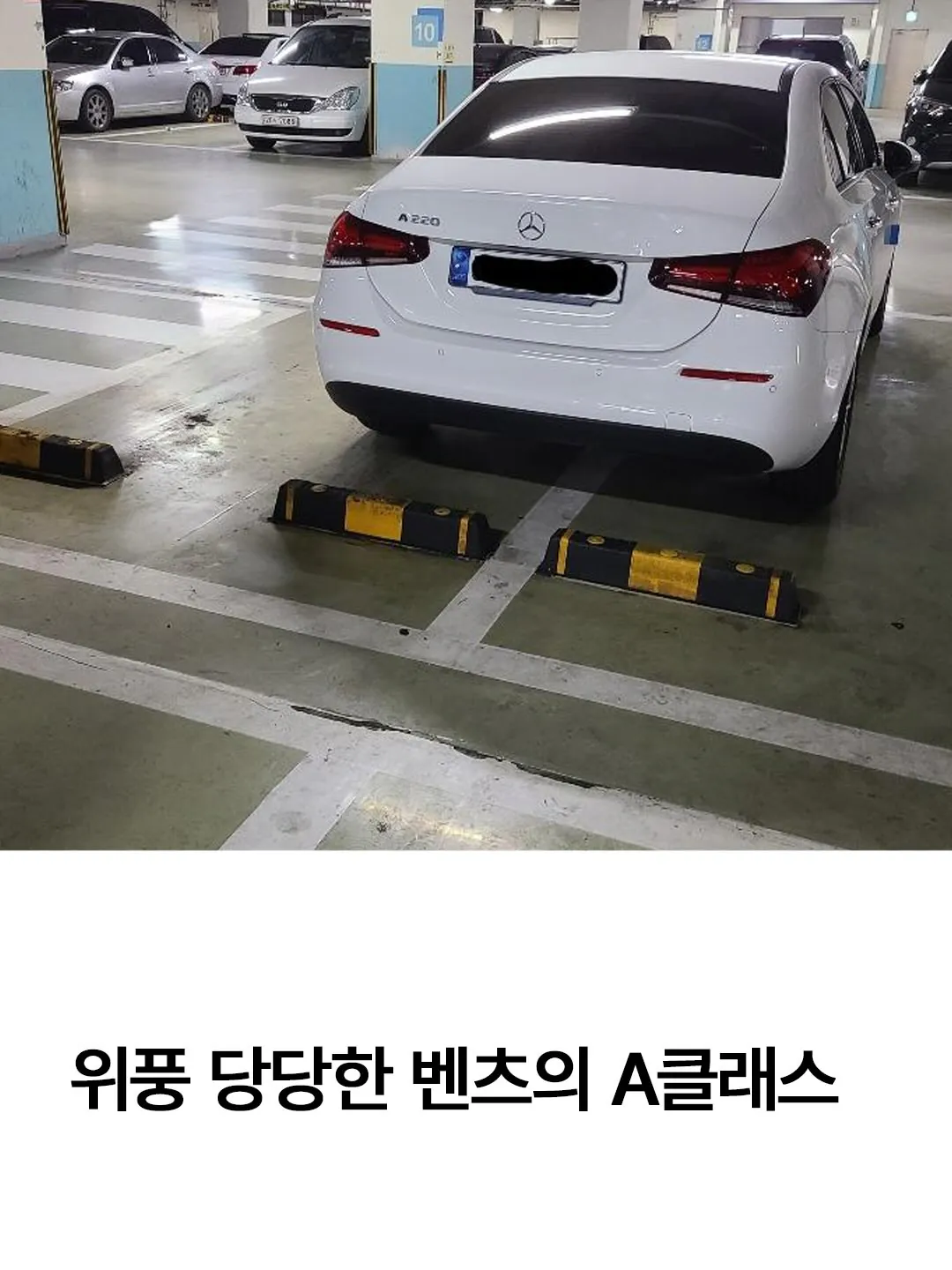 건들면 디질줄 알으라는 벤츠 차주
