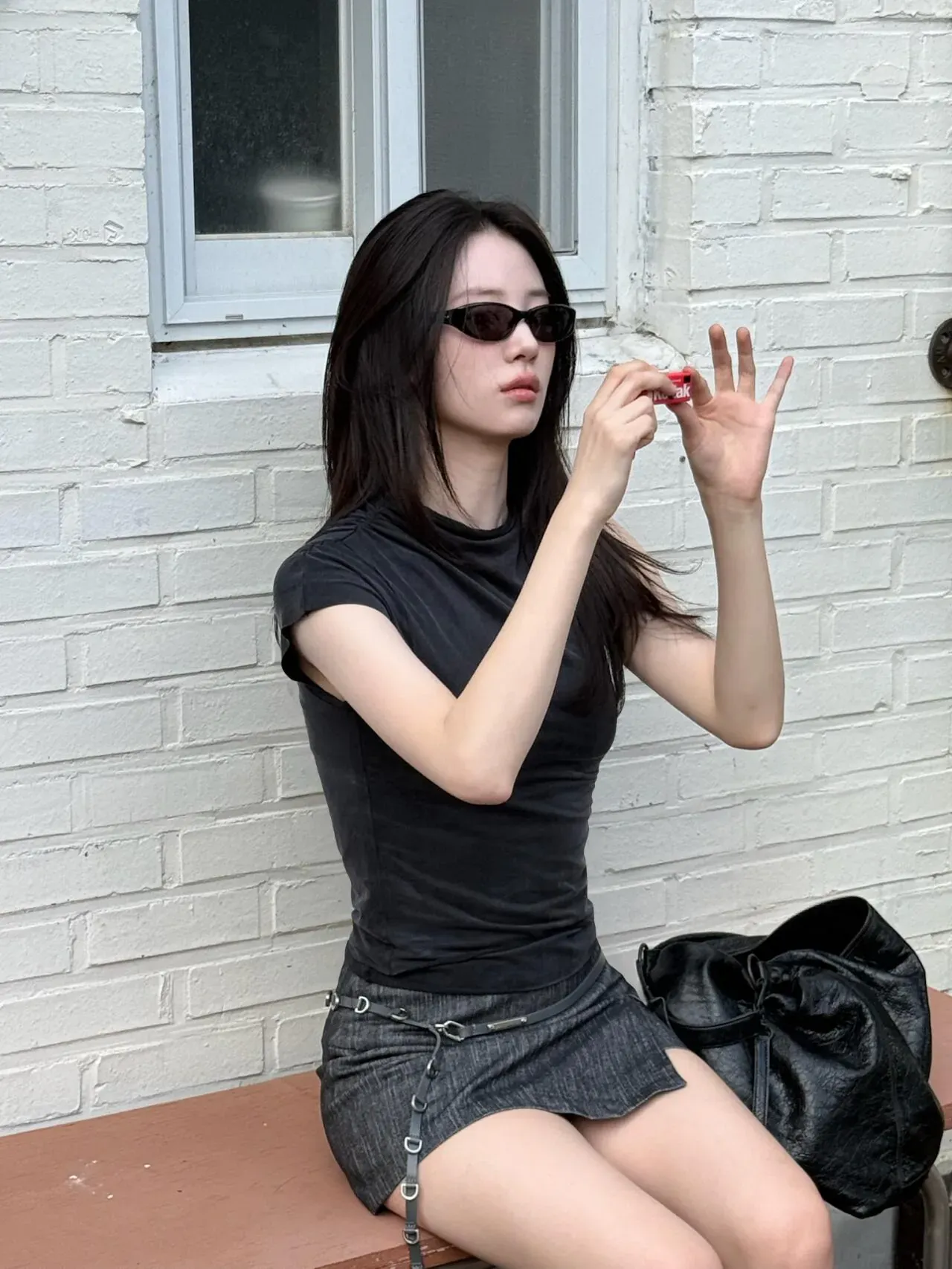  최근 중단발로 커트한 배우 신시아