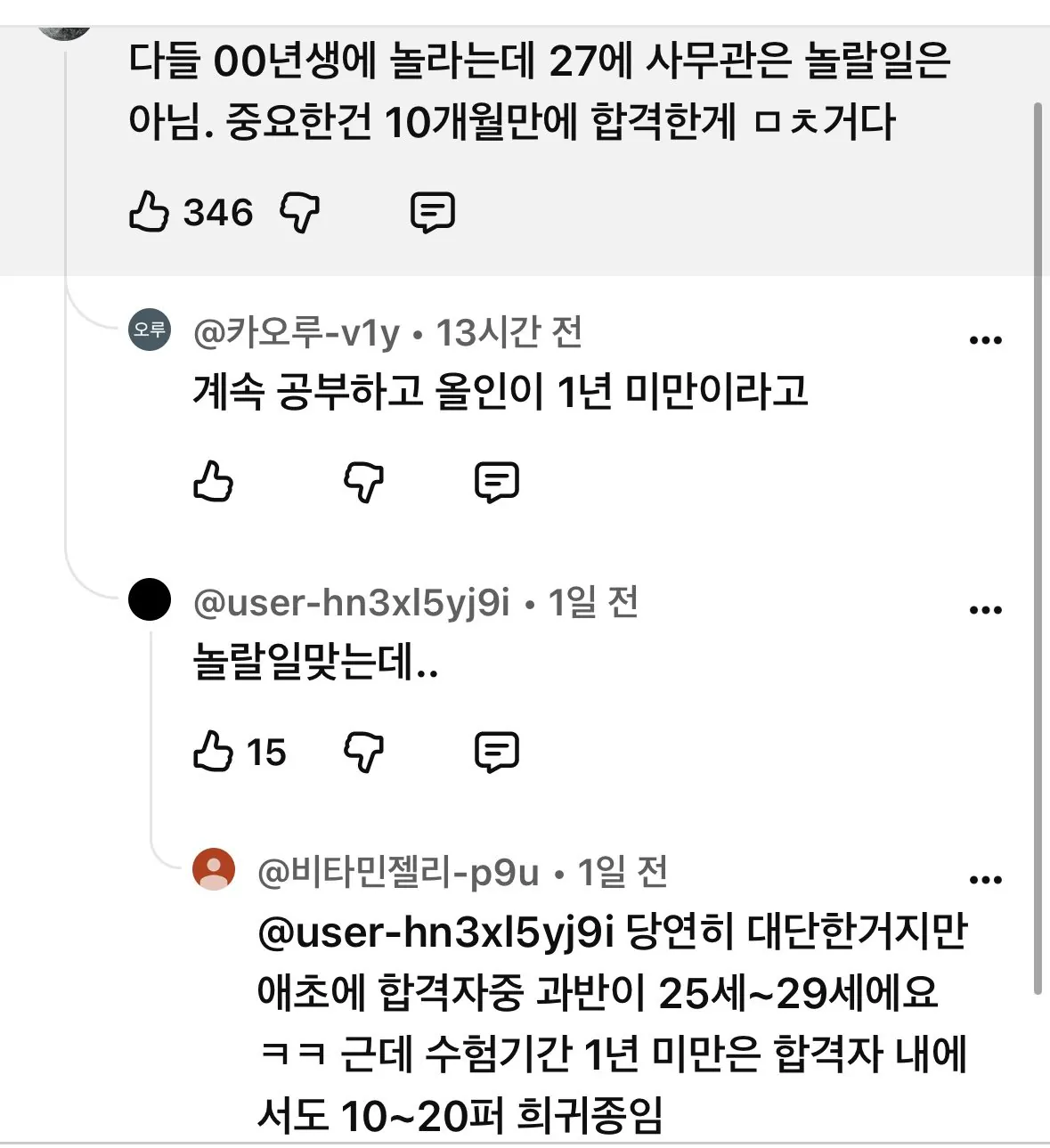 00년생 5급 사무관 여성
