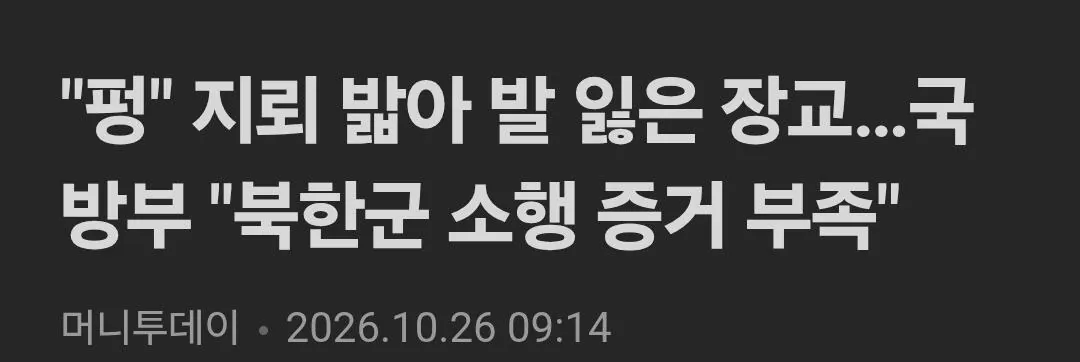아군 지뢰도 아니라면서 전상 불인정?
