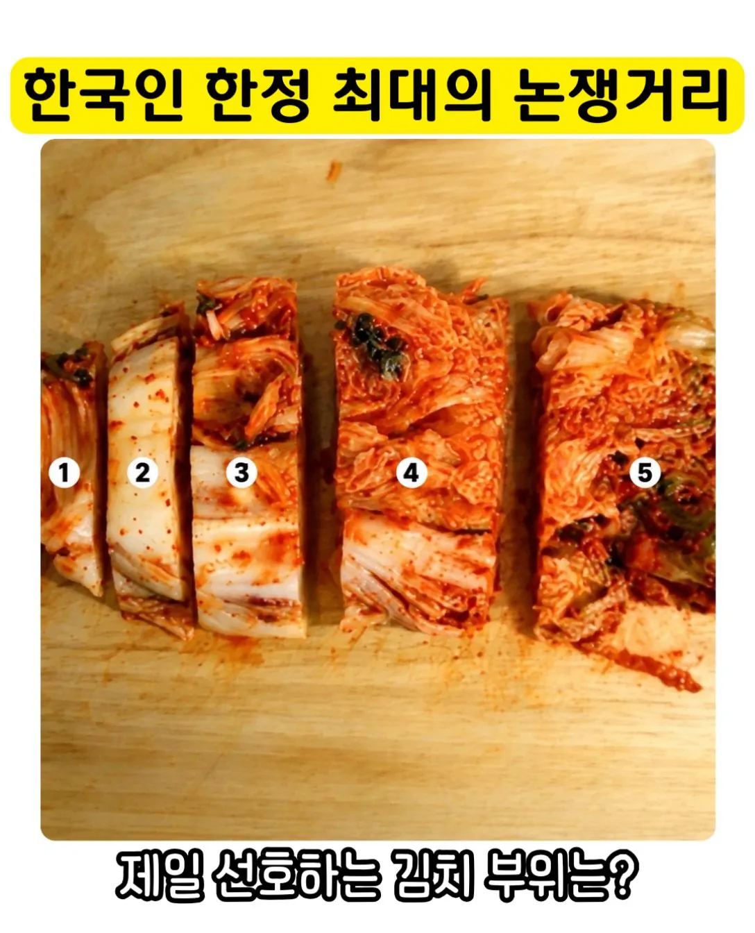 한국인 한정 최대 논쟁거리